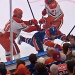 Draisaitl takes hit from behind,