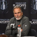 John Tortorella puts himself in the fire and risks a fine over Mitch Marner May 1, 2026; Salt Lake City, Utah, USA; Vegas Golden Knights head coach John Tortorella addresses the media after game six of the first round of the 2026 Stanley Cup Playoffs against the Utah Mammoth at Delta Center. Mandatory Credit: Rob Gray-Imagn Images