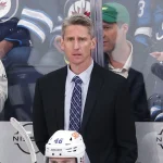 Kris Knoblauch's future with the Oilers takes a serious turn after Frank Seravalli's report Apr 13, 2025; Winnipeg, Manitoba, CAN; Edmonton Oilers head coach Kris Knoblauch looks on during a game against the Winnipeg Jets in the third period at Canada Life Centre. Mandatory Credit: James Carey Lauder-Imagn Images