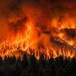 Un immense incendie menace des milliers d\'habitations