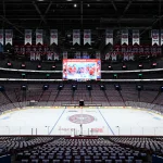 May 16, 2026; Montreal, Quebec, CAN; General view of an empty Bell Centre before game six of the second round of the 2026 Stanley Cup Playoffs at Bell Centre.