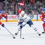Auston Matthews just gave John Chayka the answer about his future Mar 10, 2026; Montreal, Quebec, CAN; Toronto Maple Leafs forward Auston Matthews (34) plays the puck against Montreal Canadiens defensemen Mike Matheson (8) and Noah Dobson (53) during the third period at the Bell Centre. Mandatory Credit: Eric Bolte-Imagn Images