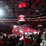 May 23, 2026; Raleigh, North Carolina, USA; Fans cheer before the game between the Carolina Hurricanes and the Montréal Canadiens in game two of the Eastern Conferene Final of the 2026 Stanley Cup Playoffs at Lenovo Center. Mandatory Credit: James Guillory-Imagn Images