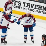 Gabriel Landeskog's quote hits different once you know his true story May 26, 2026; Las Vegas, Nevada, USA; Colorado Avalanche left wing Gabriel Landeskog (92) celebrates scoring during the third period against the Vegas Golden Knights in game four of the Western Conference Final of the 2026 Stanley Cup Playoffs at T-Mobile Arena. Mandatory Credit: Stephen R. Sylvanie-Imagn Images