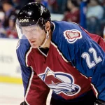 Nov 28, 1997; Miami, FL; USA; FILE PHOTO; Colorado Avalanche forward Claude Lemieux (22) in action against the Florida Panthers during the 1997-98 season at Miami Arena. Mandatory Credit: RVR Photos-Imagn Images
