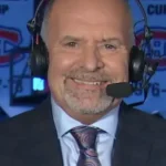 Pierre Houde, descripteur officiel des matchs du Canadien de Montr�al, sur les ondes de RDS.