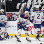 Mar 24, 2026; Salt Lake City, Utah, USA; Edmonton Oilers center Connor McDavid (97) warms up before a game against the Utah Mammoth at Delta Center.