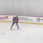 Alexander Zharovky a patiné quelques minutes tôt ce matin à Brossard.