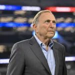Nov 3, 2025; Arlington, Texas, USA; NHL commissioner Gary Bettman looks on before the game between the Dallas Cowboys and the Arizona Cardinals at ATT Stadium.