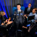 May 4, 2026; Toronto, Ontario, CANADA; Toronto Maple Leafs general manager John Chayka answers media questions during an introductory news conference.