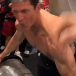 New footage of Rod Brind'Amour after the win is blowing up online
