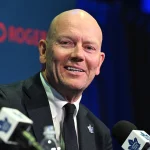 May 4, 2026; Toronto, Ontario, CANADA; Toronto Maple Leafs senior executive advisor Mats Sundin speaks to the media at an introductory news conference at Real Sports Bar and Grill