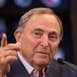 Nov 19, 2024; Ottawa, Ontario, CAN; NHL commissioner Gary Bettman speaks to the media prior to game between the Edmonton Oilers and the Ottawa Senators at the Canadian Tire Centre.