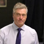 Jan 25, 2024; Montreal, Quebec, CAN; New York Islanders head coach Patrick Roy arrives to give a press conference before the game against the Montreal Canadiens at the Bell Centre.