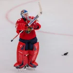 Apr 2, 2026; Sunrise, Florida, USA; Florida Panthers goaltender Sergei Bobrovsky (72) acknowledges the fans after the game against the Boston Bruins at Amerant Bank Arena.