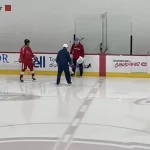 Nick Suzuki et Jacob Fowler, en direct de Brossard pour le Canadien de Montréal.