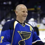 April 9, 2010; St. Louis, MO, USA; Fans cheer on St. Louis Blues left wing Keith Tkachuk (7) before the game against the Anaheim Ducks at the Scottrade Center. Tkachuk has announced that he will retire at the end of the season.