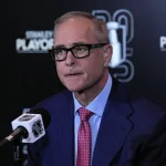 May 5, 2025; Toronto, Ontario, CAN; Florida Panthers head coach Paul Maurice during a post game press conference following game one in the second round of the 2025 Stanley Cup Playoffs against the Toronto Maple Leafs at Scotiabank Arena