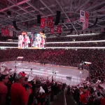 May 21, 2026; Raleigh, North Carolina, USA; The interior of the arena is seen before game one of the Eastern Conferene Final between the Carolina Hurricanes and the Montreal Canadiens of the 2026 Stanley Cup Playoffs at Lenovo Center.
