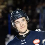 Nolan Stevenson avec les Penticton Vees.