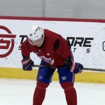 Ivan Demidov, au camp de perfectionnement du Canadien de Montréal, à Brossard.