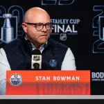Stan Bowman replaces Darnell Nurse minutes after blockbuster trade