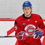 Timofei Runtso, au camp de perfectionnement du Canadien de Montréal.