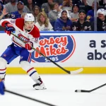 May 18, 2026; Buffalo, New York, USA; Montréal Canadiens right wing Ivan Demidov (93) makes a pass during the third period against the Buffalo Sabres in game seven of the second round of the 2026 Stanley Cup Playoffs at KeyBank Center.