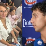 Michael Hage, du Canadien de Montréal, et sa mère.