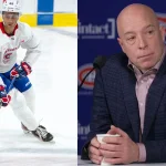 Kent Hughes et Michael Hage, des Canadiens de Montréal.