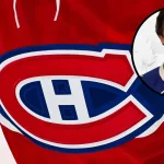 16 avril 2025; Montréal, Québec, Canada; Logo des Canadiens de Montréal sur le chandail d'un joueur de l'équipe lors de la deuxième période au Centre Bell.
