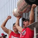 Logan Stankhoven faces criticism for his Facebook action Jun 20, 2026; Raleigh, North Carolina, USA; Carolina Hurricanes center Logan Stankoven (22) holds up the Stanley Cup Trophy during the Stanley Cup championship parade and rally at Raleigh. Mandatory Credit: James Guillory-Imagn Images