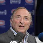 Toronto and Pittsburgh have just been punished by the NHL while Montreal gets away with it Oct 14, 2024; Montreal, Quebec, CAN; NHL commissioner Gary Bettman gives a press conference before the game between the Pittsburgh Penguins and the Montreal Canadiens at the Bell Centre. Mandatory Credit: Eric Bolte-Imagn Images
