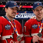 Sidney Crosby and Brad Marchand turn heads by joining Maple Leafs champion at special event