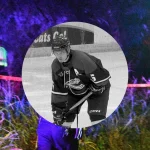 Sidney Brill, qui joue au hockey dans sa ville natale.