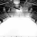 Empty hockey arena