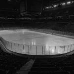 Empty hockey arena