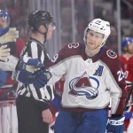 Et si Nathan MacKinnon aboutissait à Montréal? La théorie explosive de Jimmy Murphy Mar 13, 2023; Montreal, Quebec, CAN; Colorado Avalanche forward Nathan MacKinnon (29) celebrates after scoring a goal against the Montreal Canadiens during the third period at the Bell Centre. Mandatory Credit: Eric Bolte-USA TODAY Sports