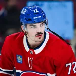 Une mauvaise nouvelle est annoncée concernant Arber Xhekaj Nov 13, 2025; Montreal, Quebec, CAN; Montreal Canadiens defenseman Arber Xhekaj (72) looks on during warm-up before the game against the Dallas Stars at Bell Centre. Mandatory Credit: David Kirouac-Imagn Images