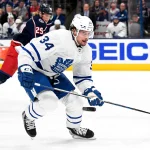 Maple Leafs linked to NHL sniper in move that could connect him with Auston Matthews Mar 7, 2022; Columbus, Ohio, USA; Toronto Maple Leafs center Auston Matthews (34) and Columbus Blue Jackets left wing Patrik Laine (29) in the second period at Nationwide Arena. Mandatory Credit: Gaelen Morse-USA TODAY Sports