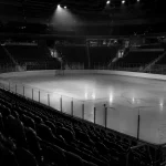 Empty hockey arena