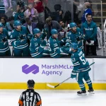 379-goal scorer leaves the NHL behind and signs overseas after rough ending with Sharks Nov 2, 2025; San Jose, California, USA; San Jose Sharks left wing Jeff Skinner (53) celebrates with the bench after he scored a goal against Detroit Red Wings goaltender Cam Talbot (not pictured) during the third period at SAP Center at San Jose. Mandatory Credit: John Hefti-Imagn Images