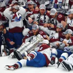 Former champion who damaged Stanley Cup is reportedly leaving the NHL for the KHL Jun 26, 2022; Tampa, Florida, USA; The Colorado Avalanche players react as right wing Nicolas Aube-Kubel (16) falls and drops the Stanley Cup trophy on the ice after defeating the Tampa Bay Lightning to win the Stanley Cup in game six of the 2022 Stanley Cup Final at Amalie Arena. Mandatory Credit: Mark J. Rebilas-USA TODAY Sports