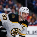 Oct 10, 2019; Denver, CO, USA; Boston Bruins defenseman Zdeno Chara (33) in the second period against the Colorado Avalanche at the Pepsi Center.