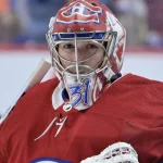 15 avril 2022 ; Montréal, Québec, Canada ; Le gardien des Canadiens de Montréal, Carey Price (31), s\'étire pendant l\'échauffement précédant le match contre les Islanders de New York au Centre Bell.