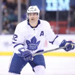 Mar 11, 2019; Toronto, Ontario, CAN; Toronto Maple Leafs center Patrick Marleau (12) skates in the third period against the Tampa Bay Lightning at Scotiabank Arena. The Lightning beat the Maple Leafs 6-2.