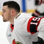 Mar 18, 2026; Washington, District of Columbia, USA; Ottawa Senators right wing Drake Batherson (19) looks on before a game against the Washington Capitals at Capital One Arena. Mandatory Credit: Daniel Kucin Jr.-Imagn Images