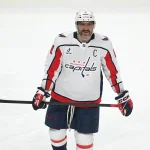 Apr 11, 2026; Pittsburgh, Pennsylvania, USA; Washington Capitals left wing Alex Ovechkin (8) pauses during a break in the action against the Pittsburgh Penguins during the third period at PPG Paints Arena.