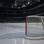 Empty hockey arena