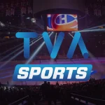 Logo de TVA Sports, au Centre Bell comme arrière-plan.